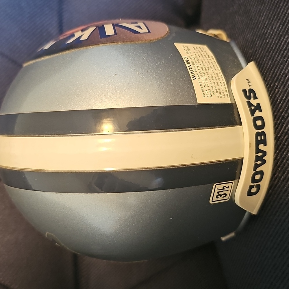 TROY AIKMAN DALLAS COWBOYS VINTAGE MINI HELMET - Picture 5 of 6
